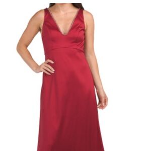 Aidan Mattox Rhinestone Embellished Max Dress